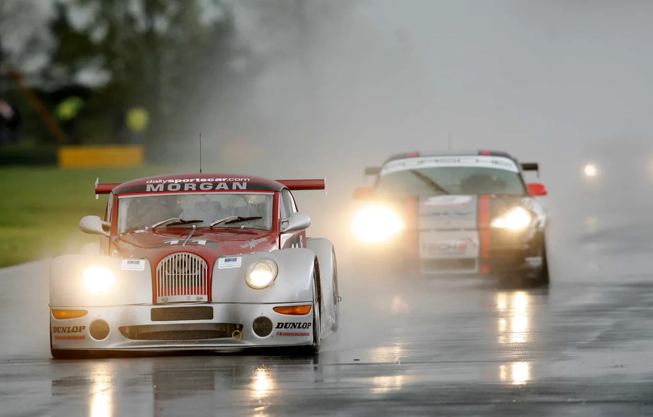Photo wallpaper squirt, track, supercar, car, race, Morgan, Aero 8, British GT