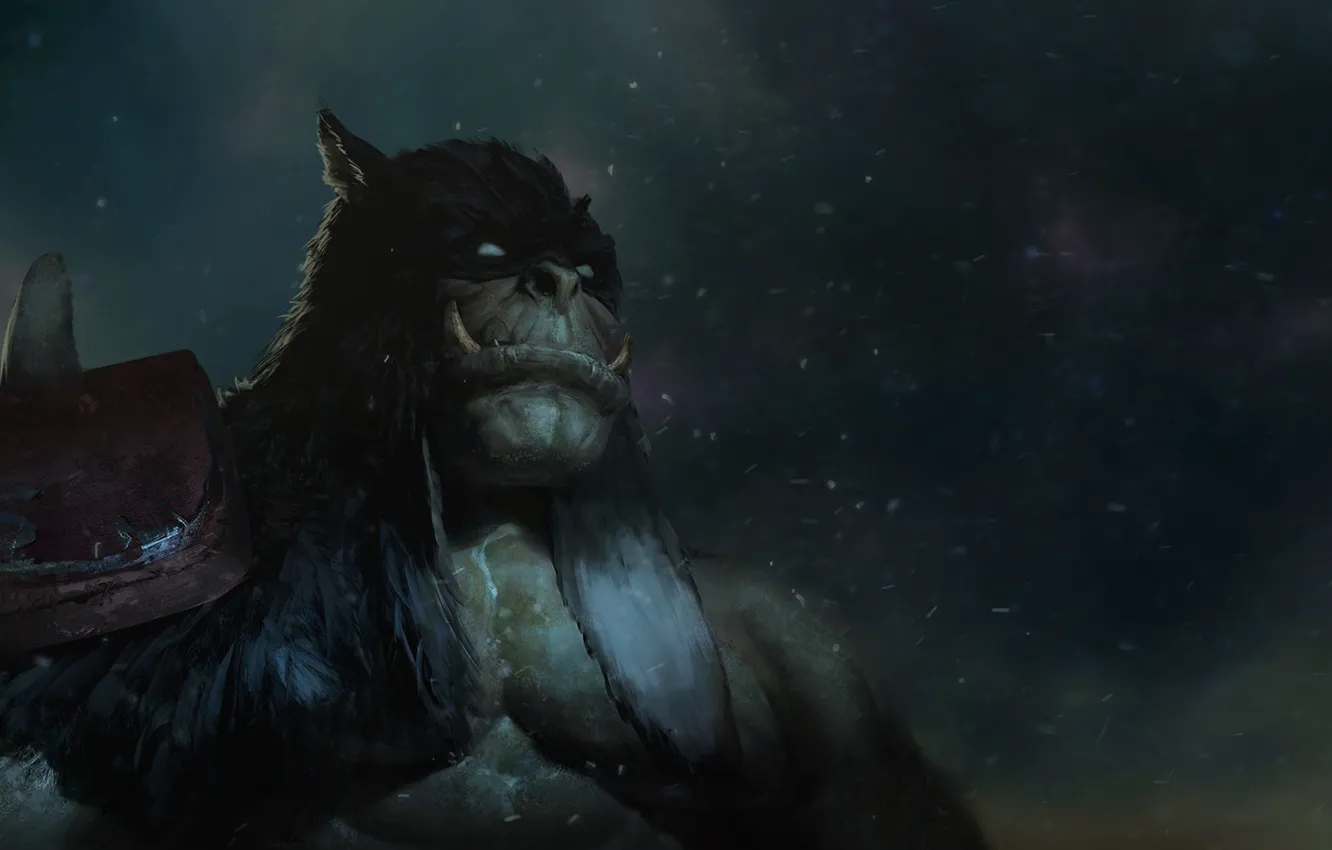 Photo wallpaper fiction, the game, figure, Blizzard, warcraft, art, orc, Rexxar