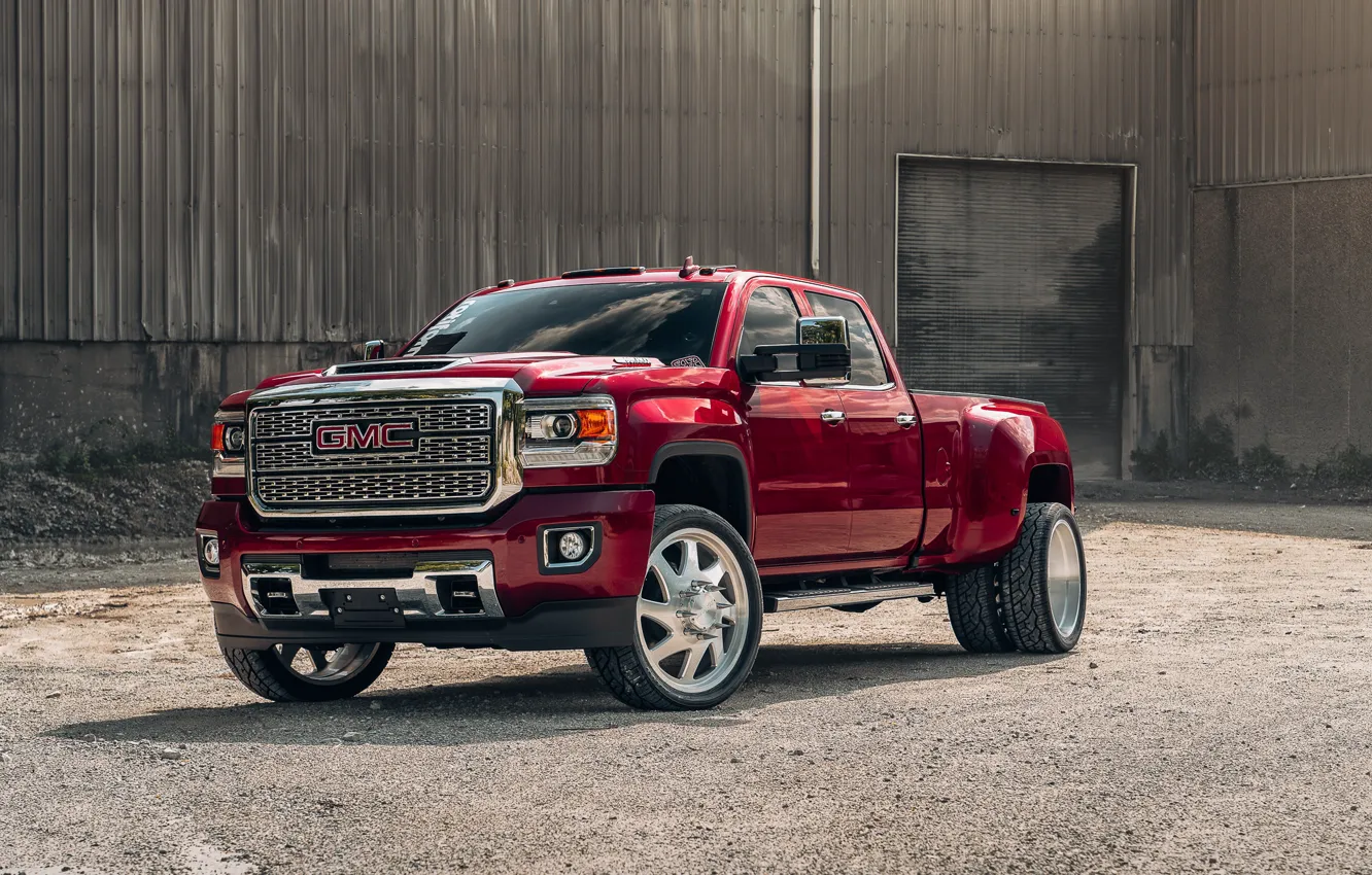 Photo wallpaper design, car, the front, GMC, 3500 6