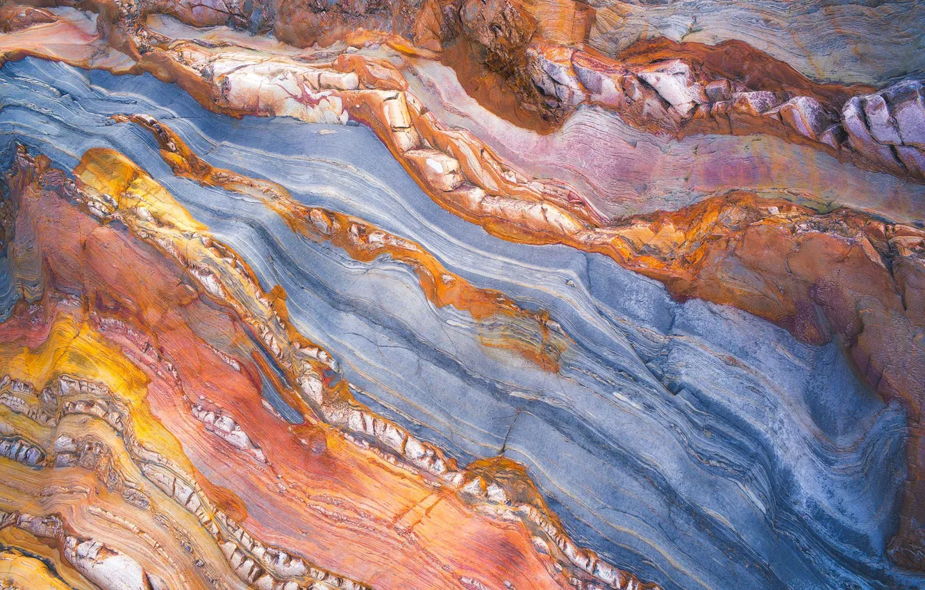 Photo wallpaper stones, paint, texture