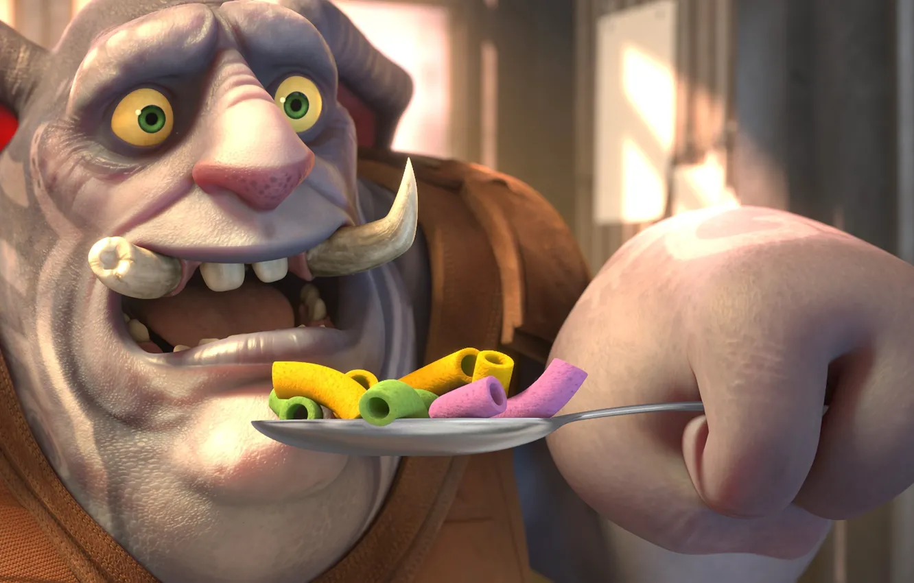 Photo wallpaper cinema, game, Sony, green eyes, cartoon, movie, tattoo, spoon