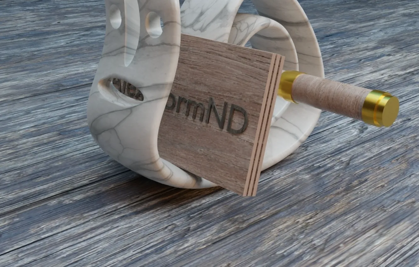 Photo wallpaper snail, handle, stand, render, AlexStormND