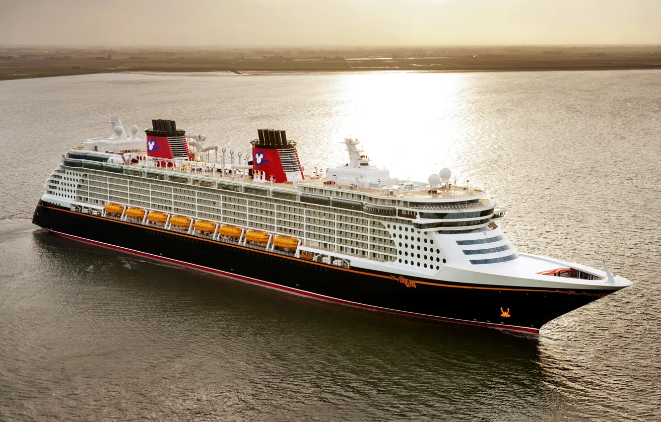 Photo wallpaper Sea, Liner, The ship, Disney, Passenger, Dream, Passenger liner, Disney Dream