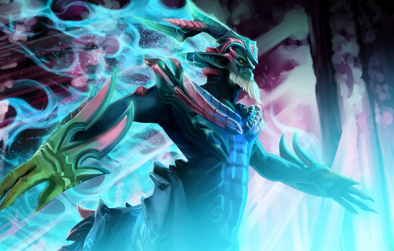 Photo wallpaper forest, magic, art, dota 2, Leshrac, Tormented Soul