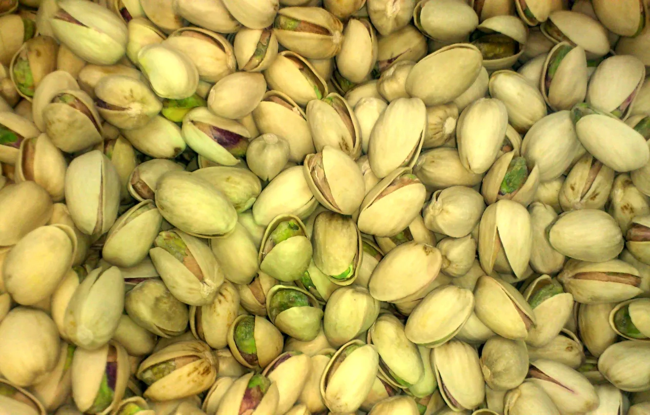 Photo wallpaper nuts, pistachios, tasty, greeeney, salty, fusdok, crunchy