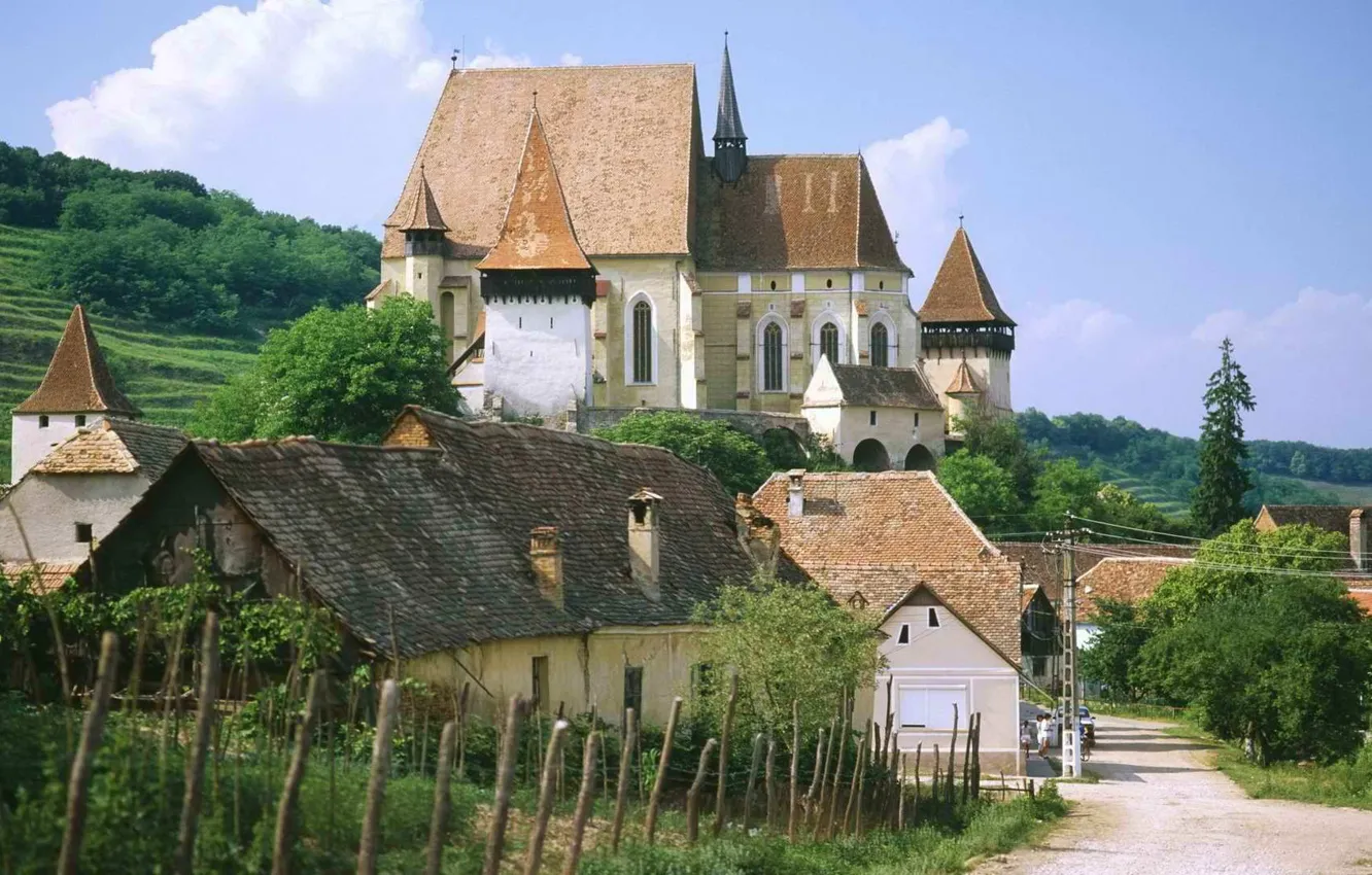 Photo wallpaper the city, Romania, Romania, Saxon Fortified Church of Biertan, Near Sighisoara, Transylvania