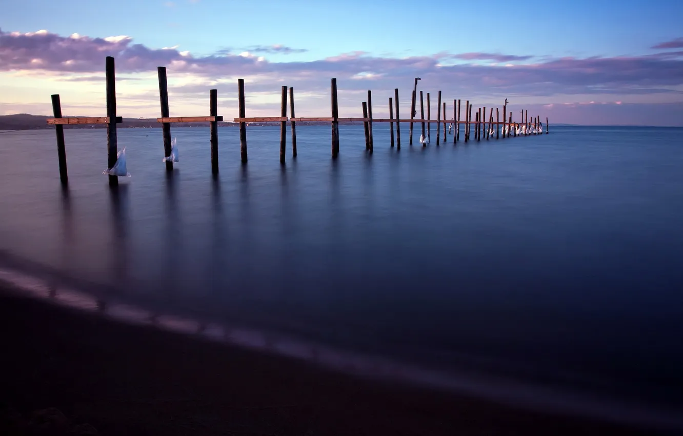 Photo wallpaper landscape, lake, support