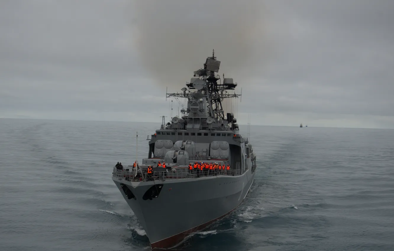 Photo wallpaper ship, large, anti-submarine, Severomorsk