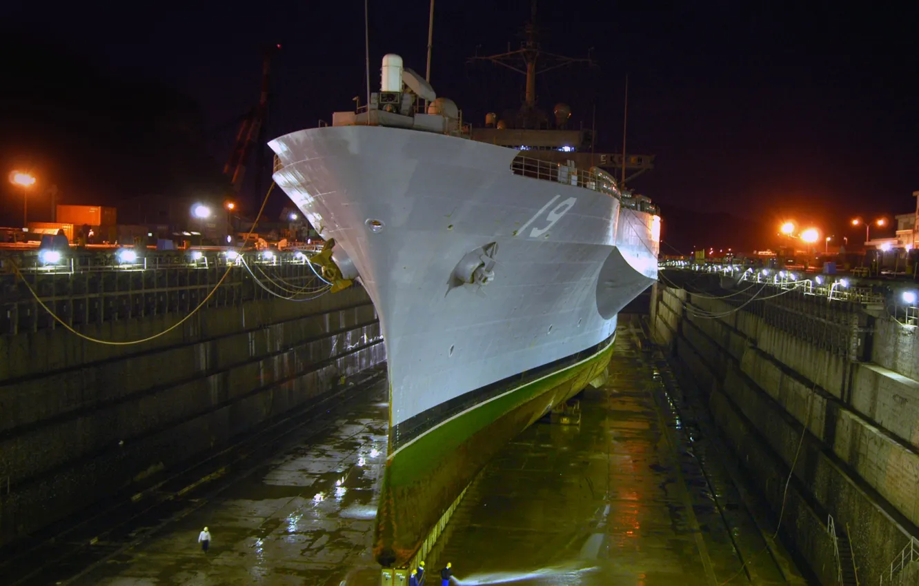 Photo wallpaper ship, Japan, base, Doc, Yokosuka