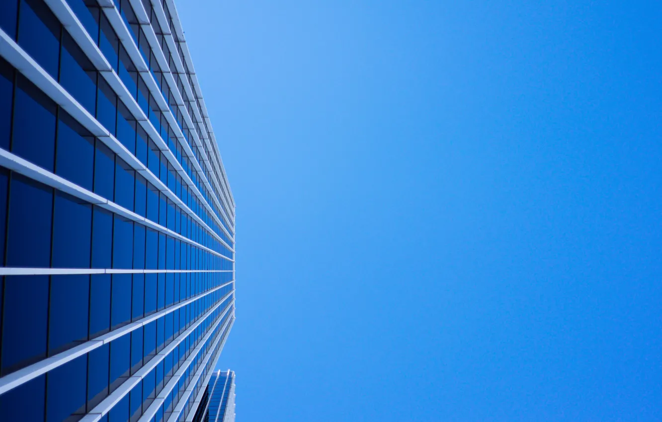 Photo wallpaper glass, USA, United States, sky, Los Angeles, California, Downtown, skyscraper