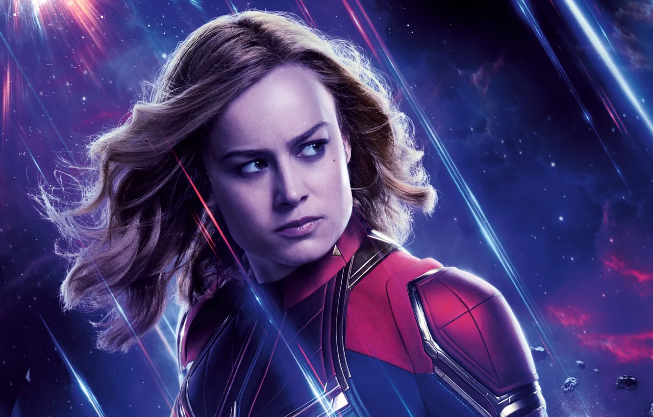 Photo wallpaper background, costume, poster, comic, MARVEL, Carol Danvers, Captain Marvel, Brie Larson