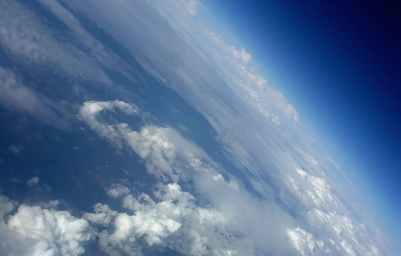 Photo wallpaper clouds, the atmosphere, tilt