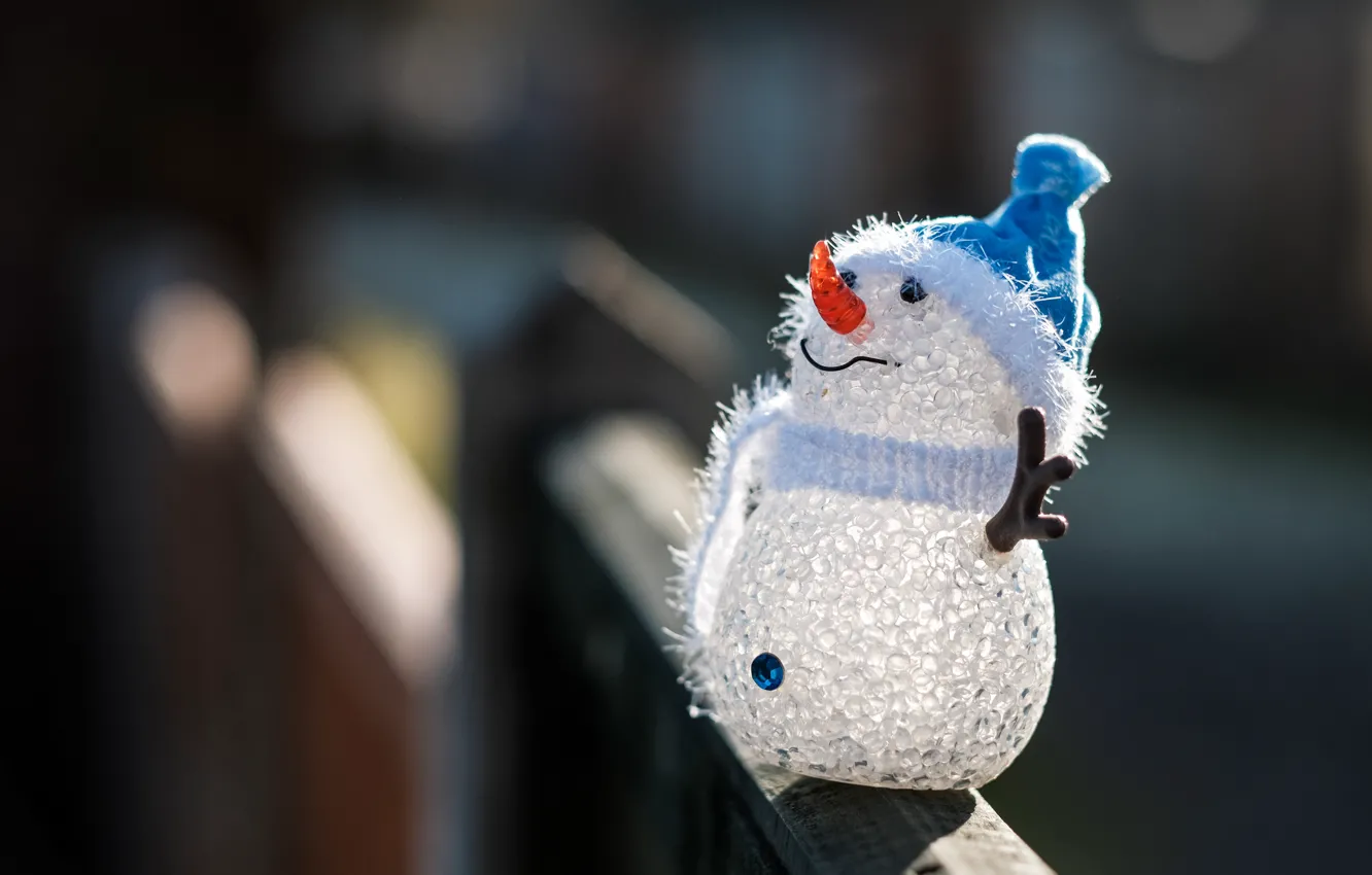 Photo wallpaper holiday, toy, snowman