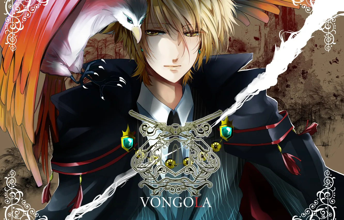 Photo wallpaper look, bird, art, Giotto, primo, Katekyo Hitman REBORN!, Vongola, Teacher mafia Reborn!