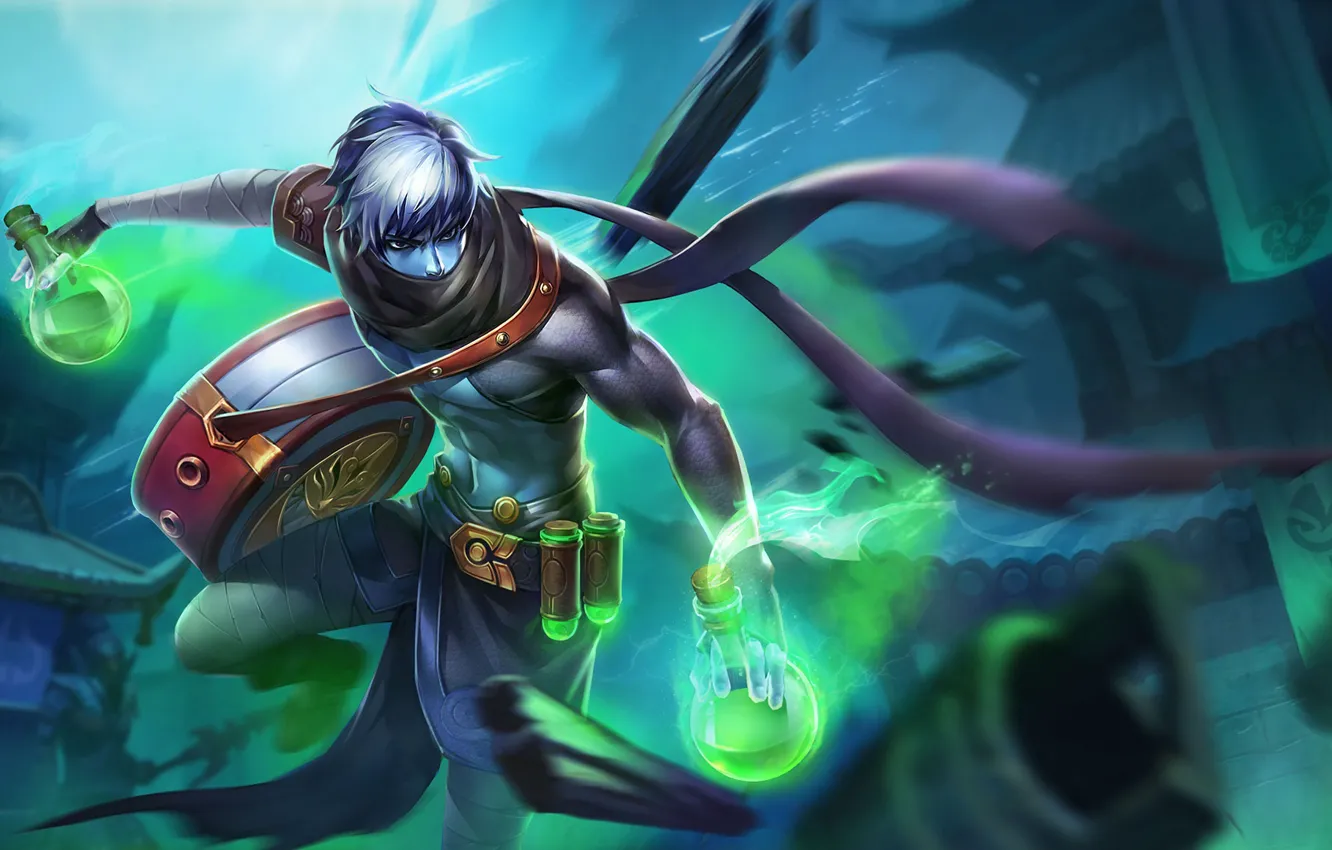 Photo wallpaper bulb, ninja, King of Glory, guy