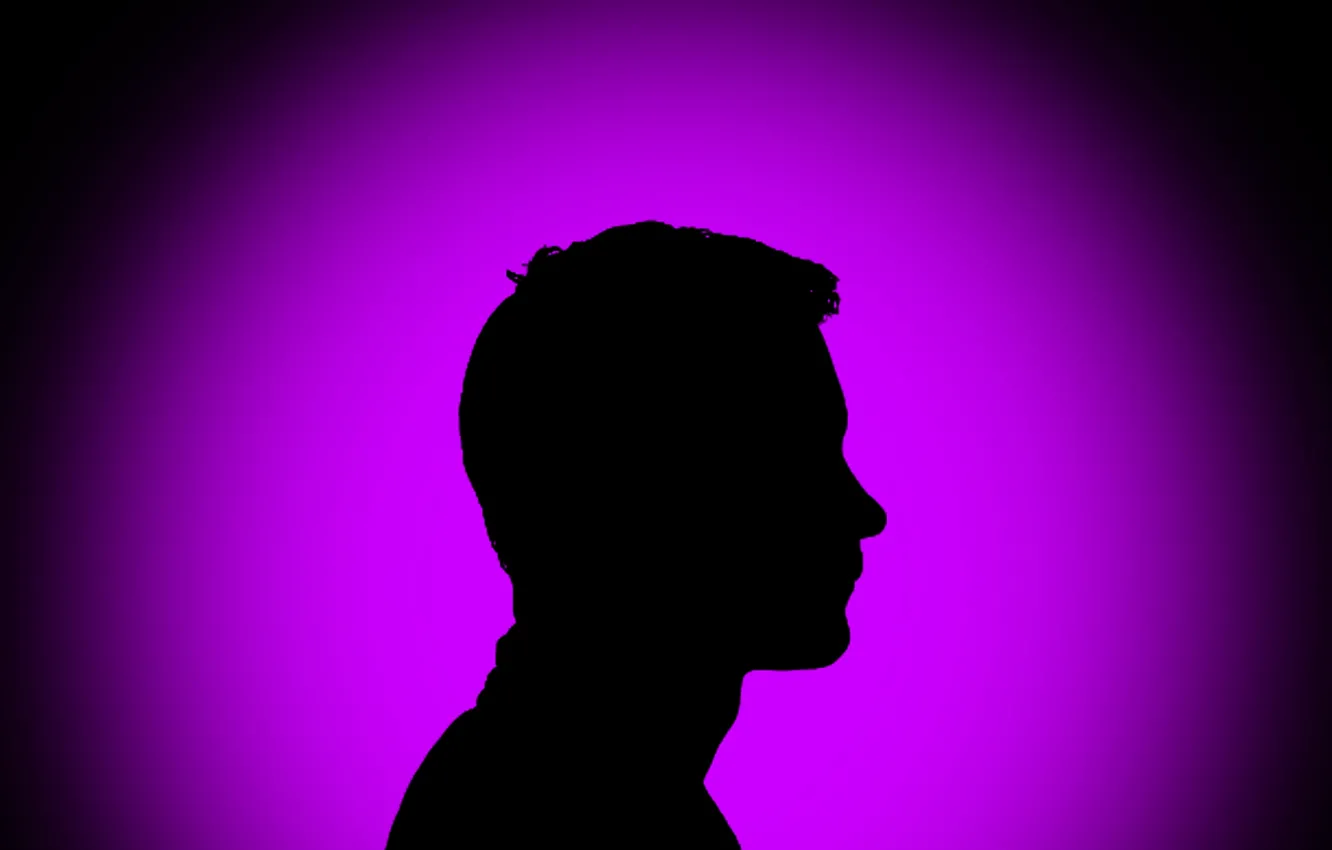 Photo wallpaper man, color, darkness, silhouette