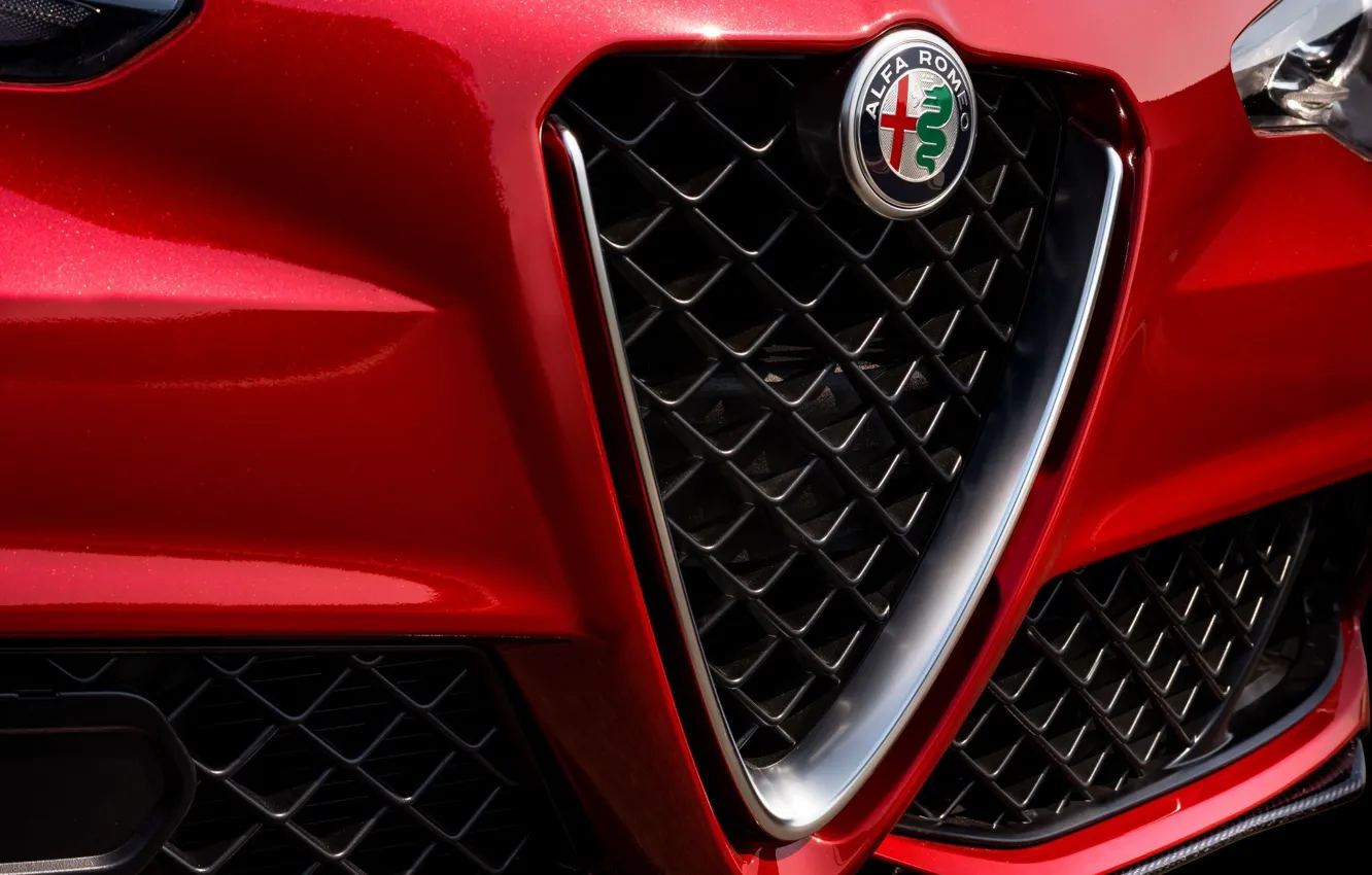 Photo wallpaper Logo, Alfa Romeo, Alfa Romeo, The front