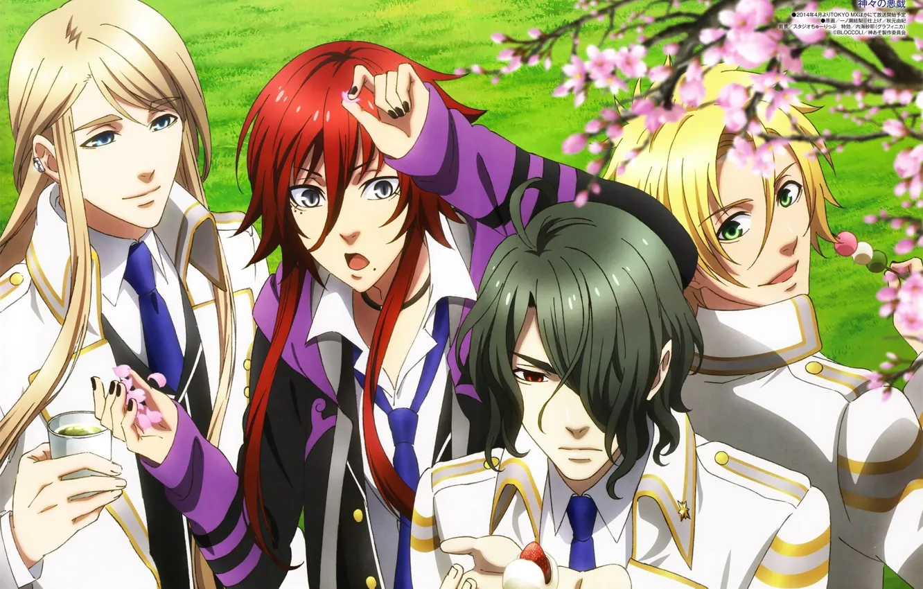Photo wallpaper anime, art, guy, Kamigami no Asobi, Game of the gods