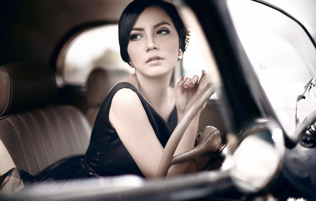 Photo wallpaper auto, makeup, sponge, manicure