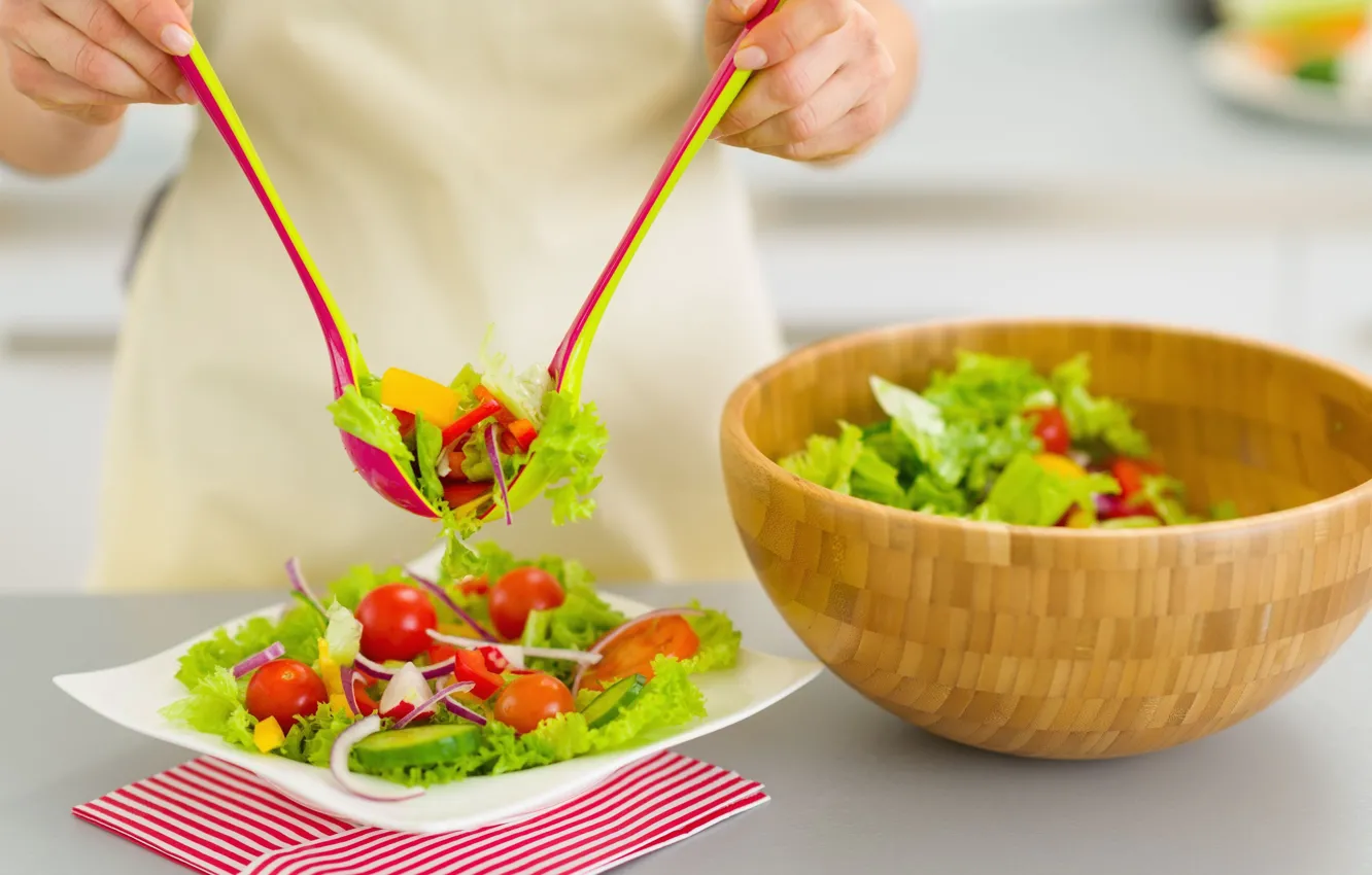 Photo wallpaper background, widescreen, Wallpaper, apples, food, bow, wallpaper, tomatoes