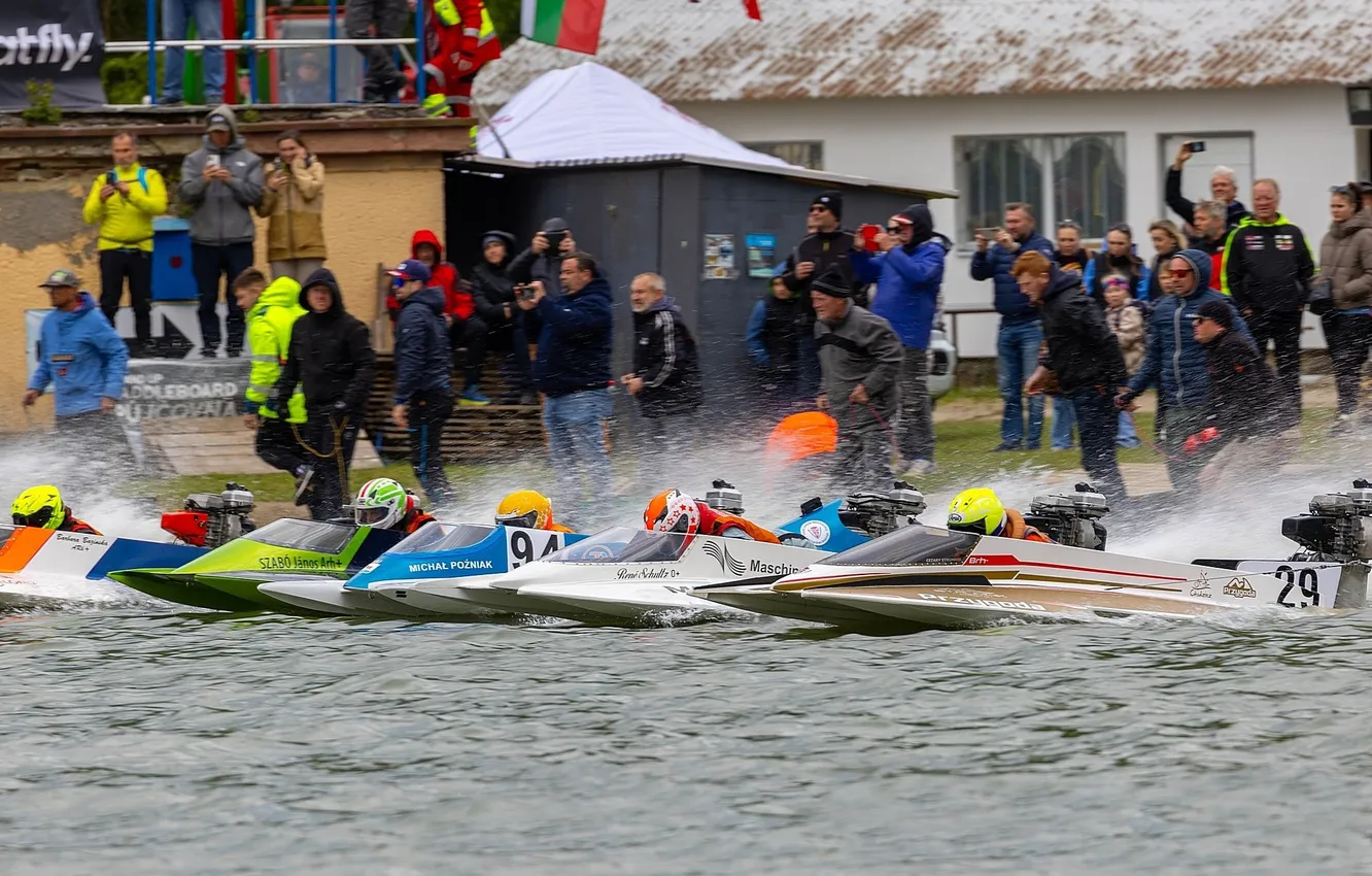 Photo wallpaper race, boat, speed