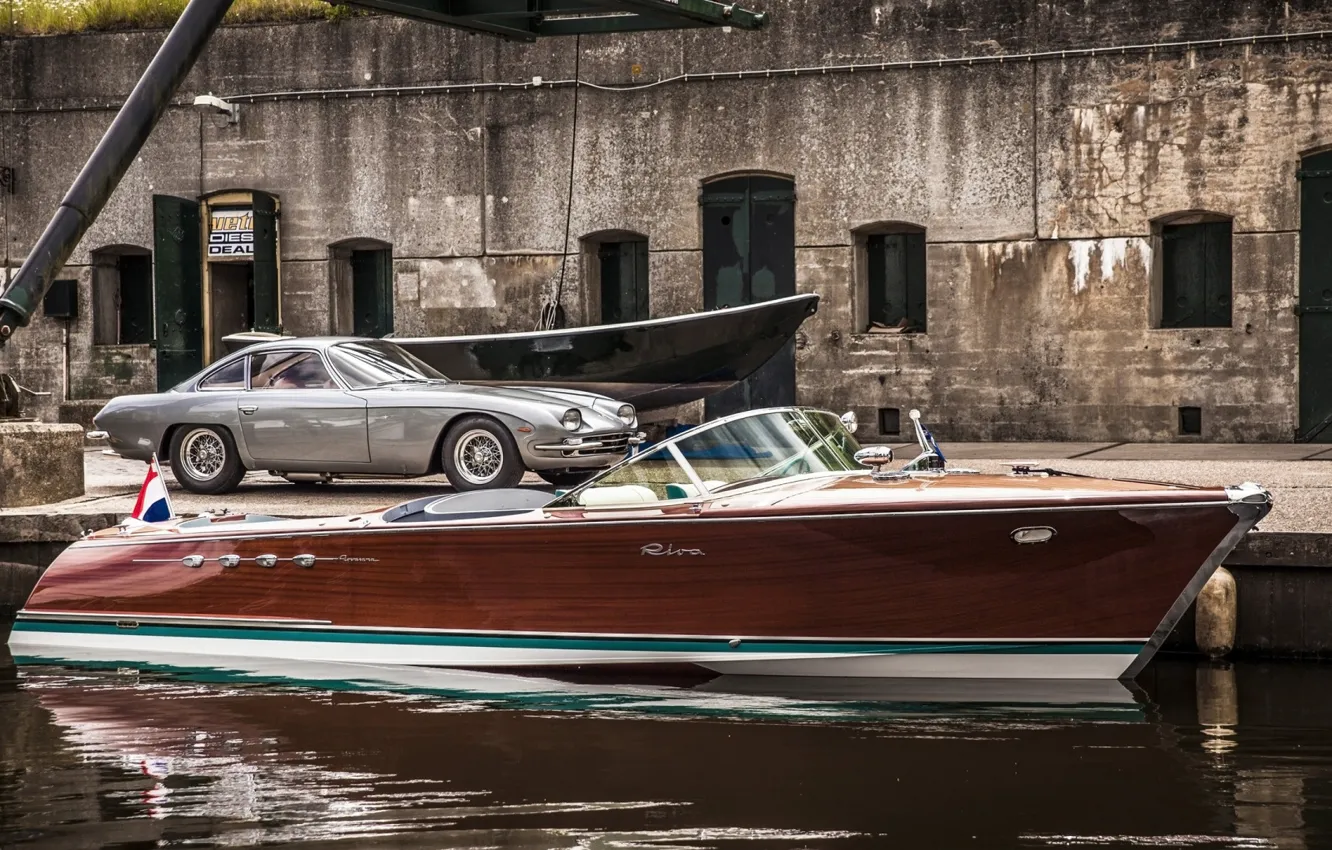 Photo wallpaper Vehicle, Classic boat, Riva Aquarama Lamborghini
