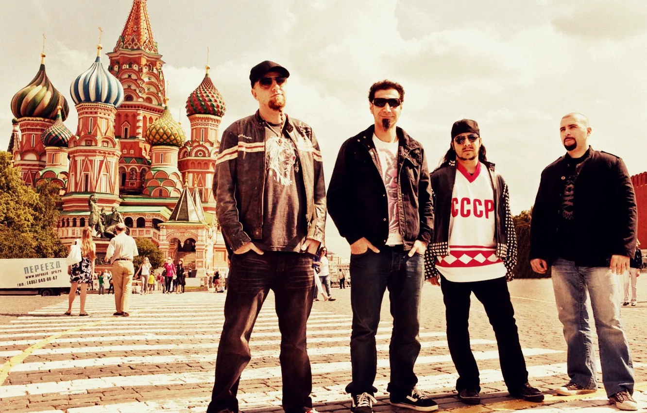 Photo wallpaper group, Moscow, rock, Moscow, system of a down, soad