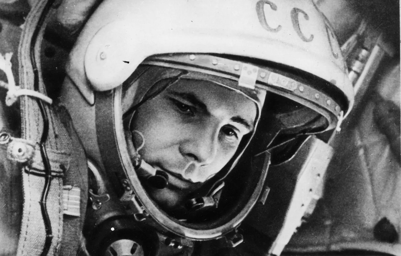 Photo wallpaper USSR, Yuri Alekseyevich Gagarin, the first cosmonaut