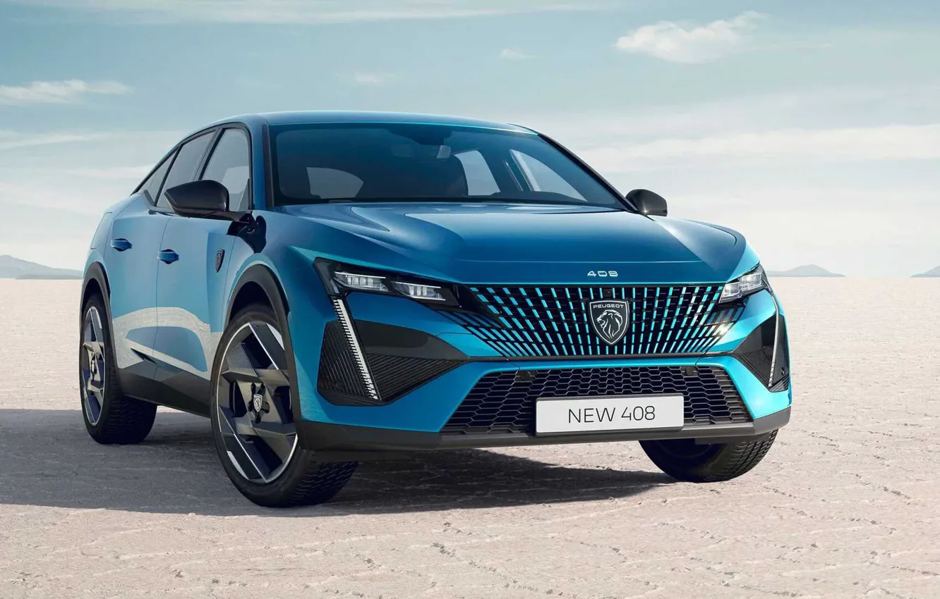 Photo wallpaper exterior, Peugeot 408, for EU, for the EU, 2022