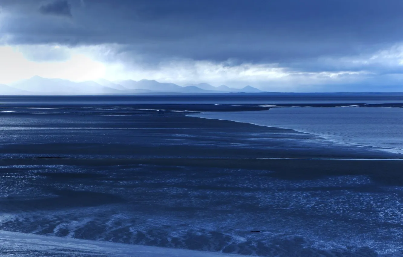 Photo wallpaper sea, water, tide