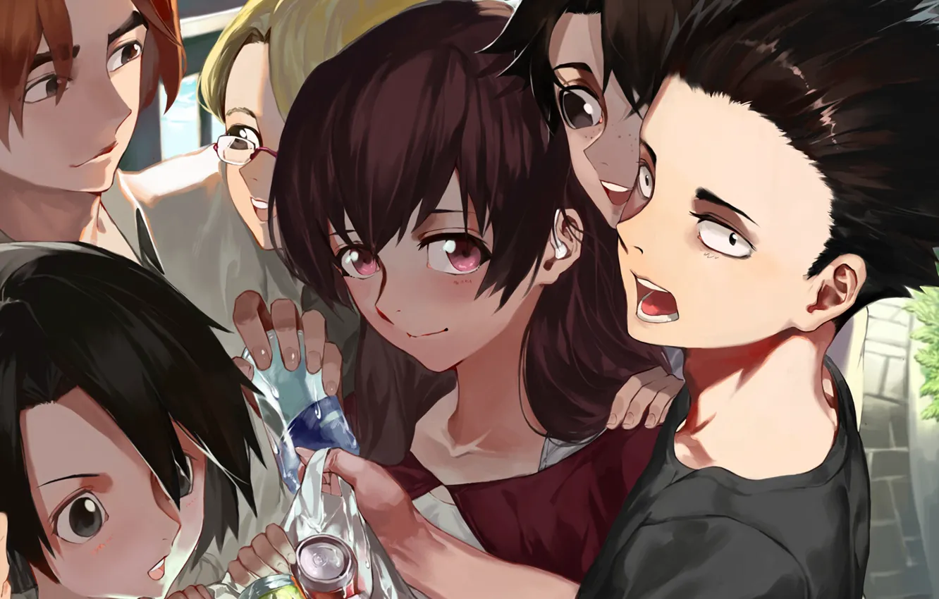 Photo wallpaper children, each, Form voice, You No Katachi