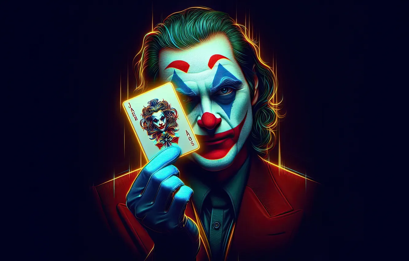 Photo wallpaper symbol, Joker, fear
