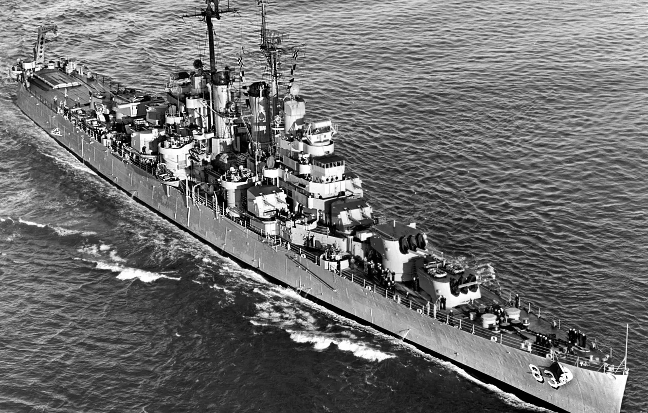 Photo wallpaper US NAVY, light cruiser, CL-83, USS Manchester