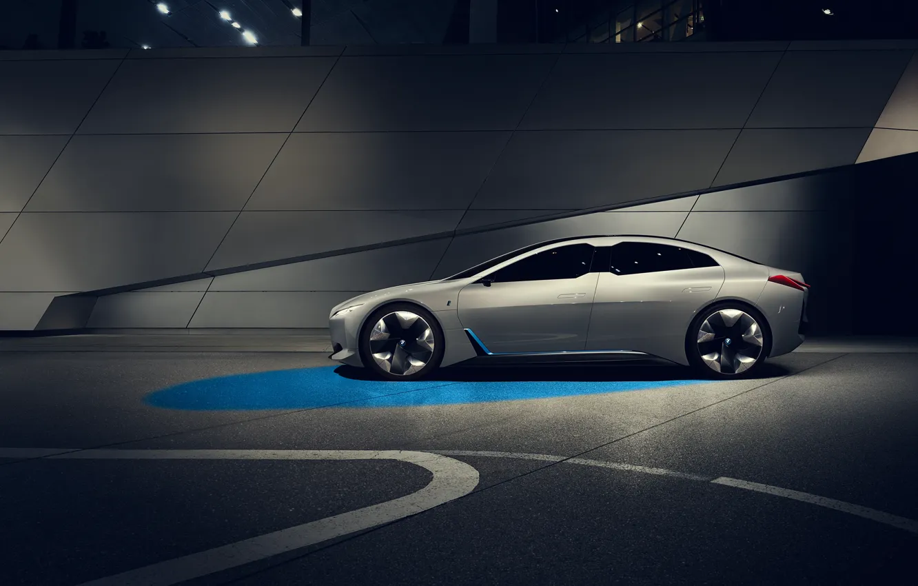 Photo wallpaper Concept, BMW, The concept, Sedan, German, Side, Electric, 2021