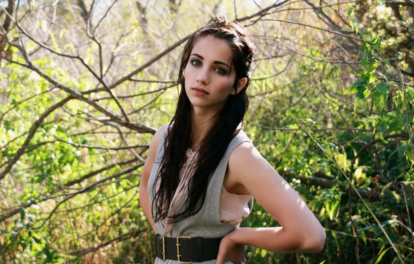 Photo wallpaper look, girl, model, model, brunette, Emily Rudd