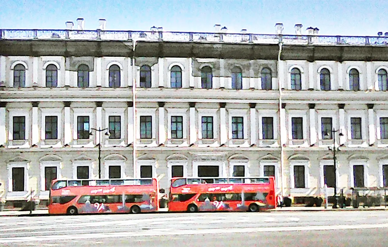 Photo wallpaper the city, bus, August 2025