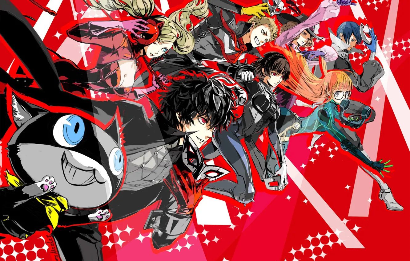 Photo wallpaper anime, art, characters, Person 5, Persona 5