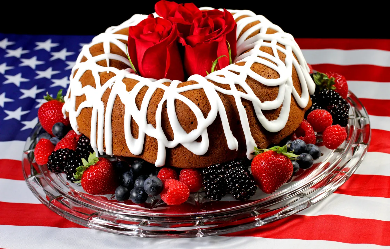 Photo wallpaper flowers, red, raspberry, background, widescreen, Wallpaper, food, chocolate