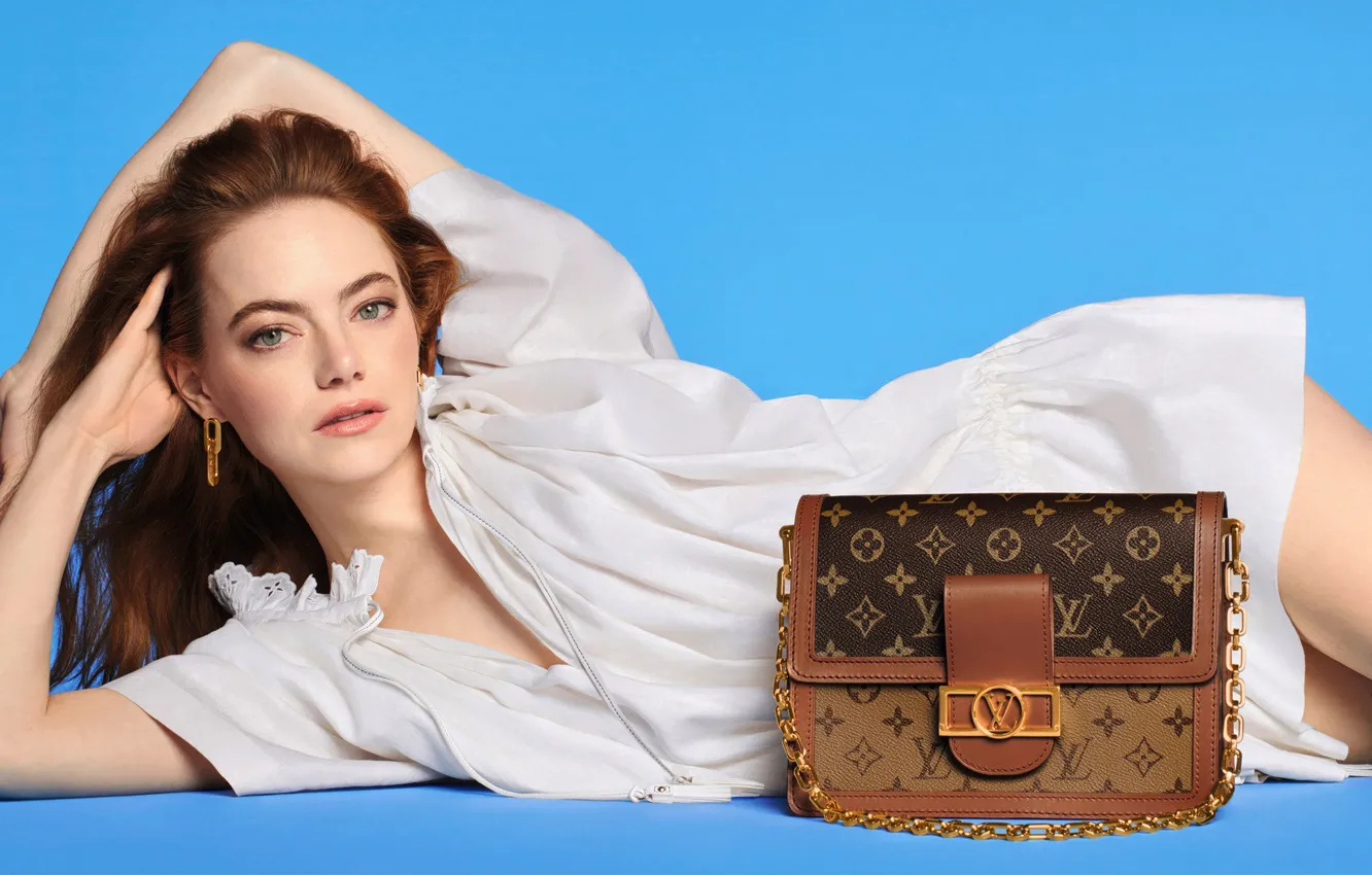 Photo wallpaper look, girl, face, pose, photo, actress, red, bag