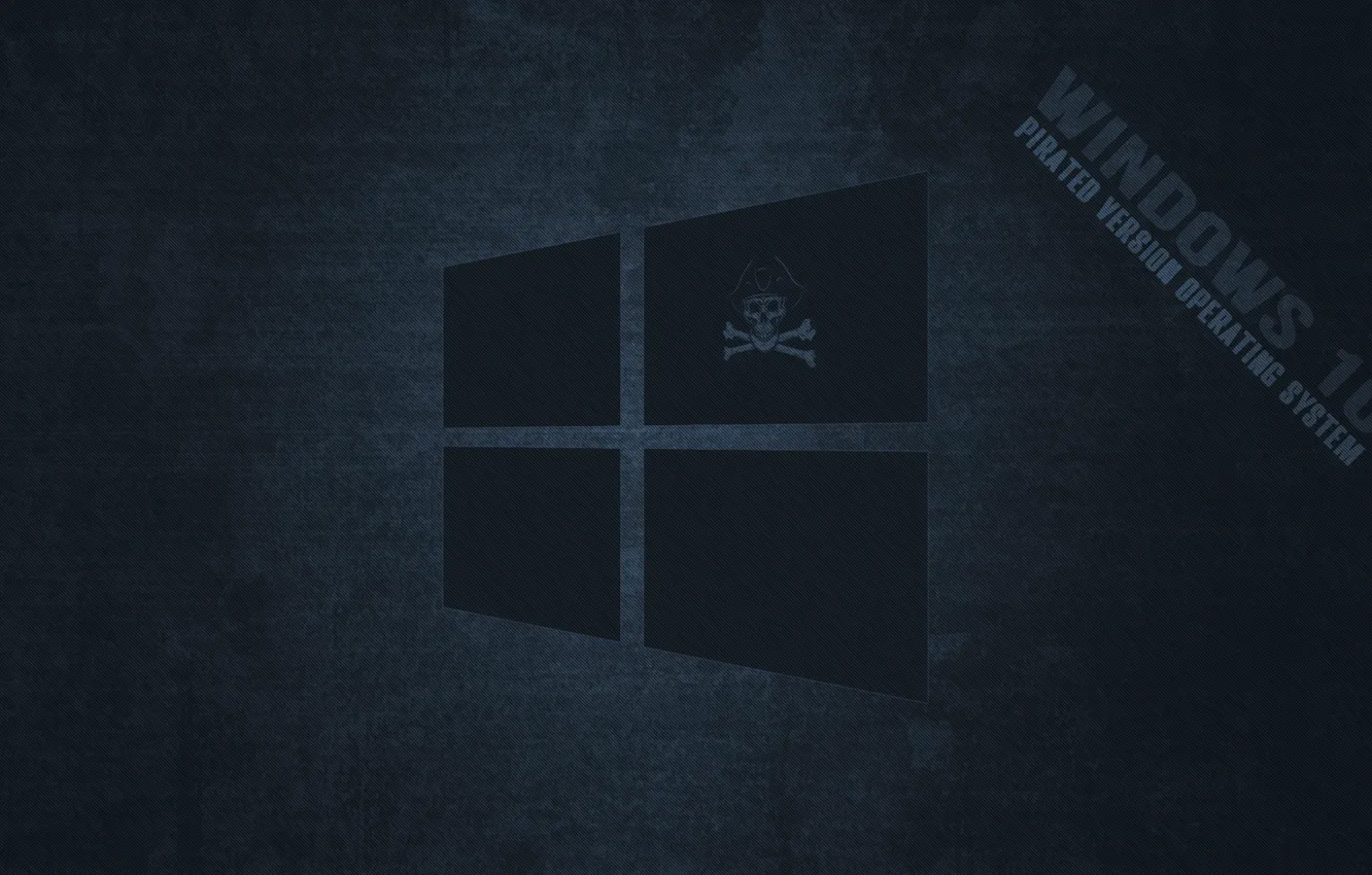 Photo wallpaper dark, pirate, windows, Windows 10