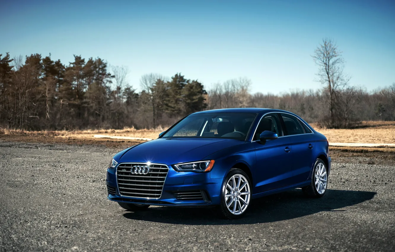 Photo wallpaper blue, Audi, Audi, blue, 2015, 2.0T