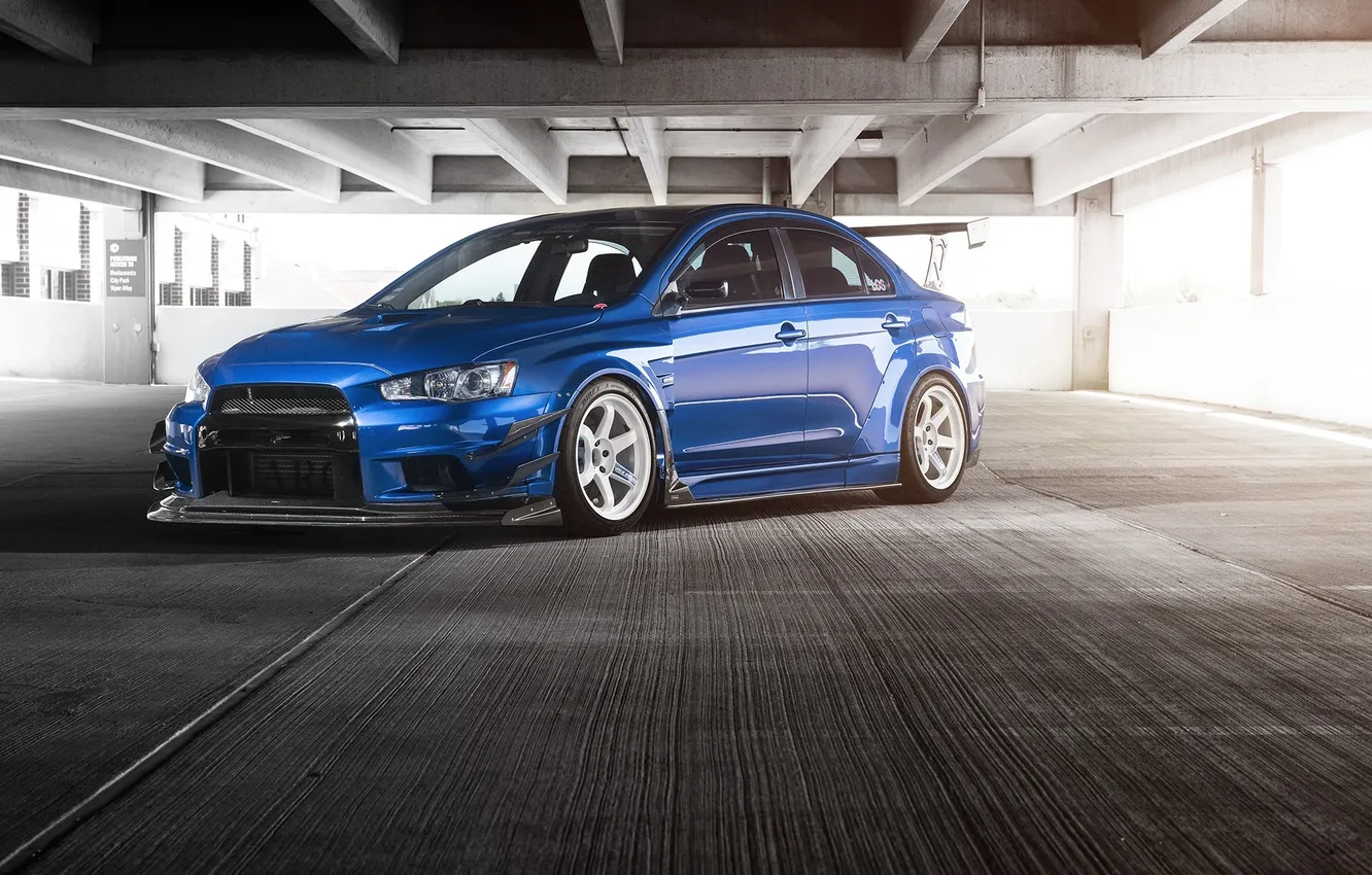 Photo wallpaper Mitsubishi, Lancer, Evolution, Driven Media, Johan Lee