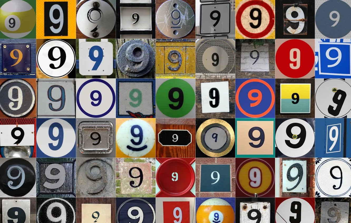 Photo wallpaper background, mosaicnumber, photomosaic