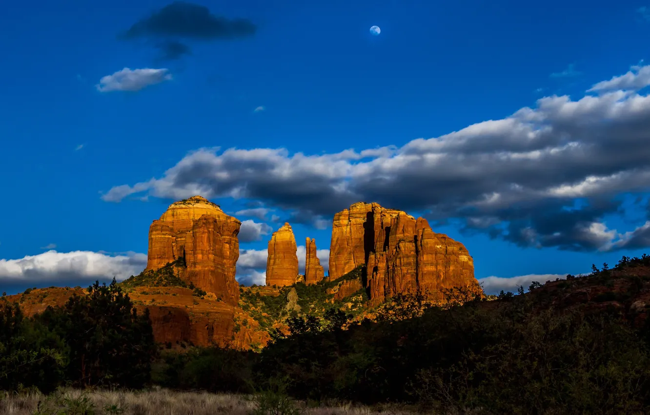 Photo wallpaper rocks, AZ, USA, Cathedral Rock