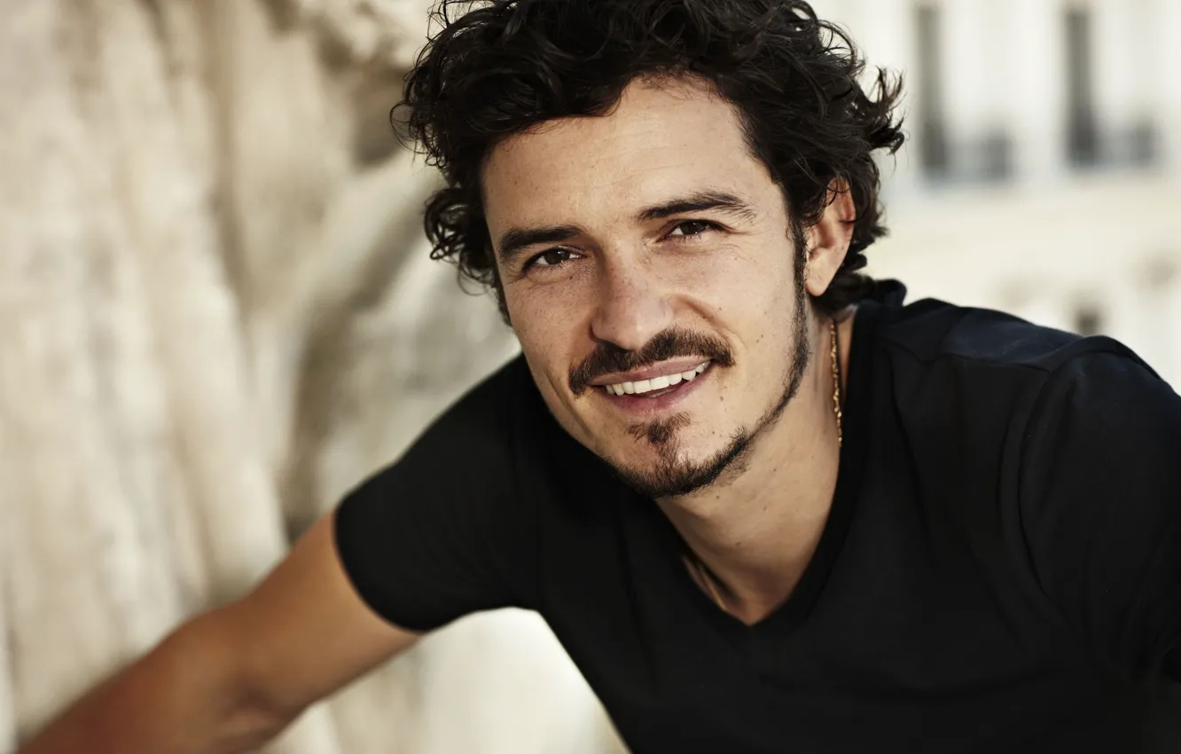 Photo wallpaper face, smile, actor, male, celebrity, Orlando Bloom, Orlando Bloom