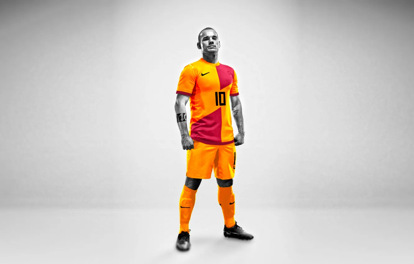 Photo wallpaper Sneijder, football, sport