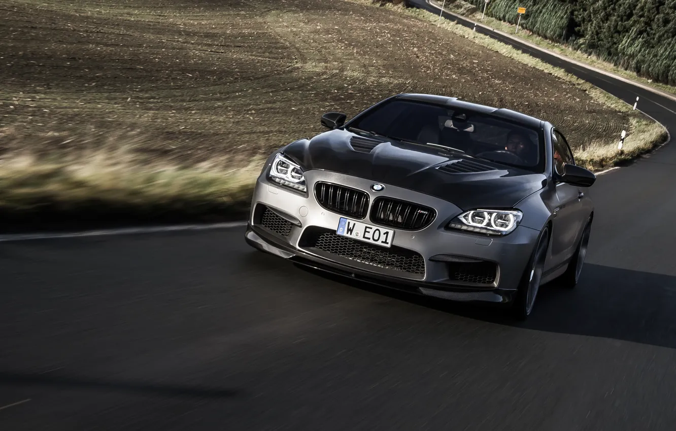 Photo wallpaper BMW, front, silvery, F13, Manhart, MH6 700