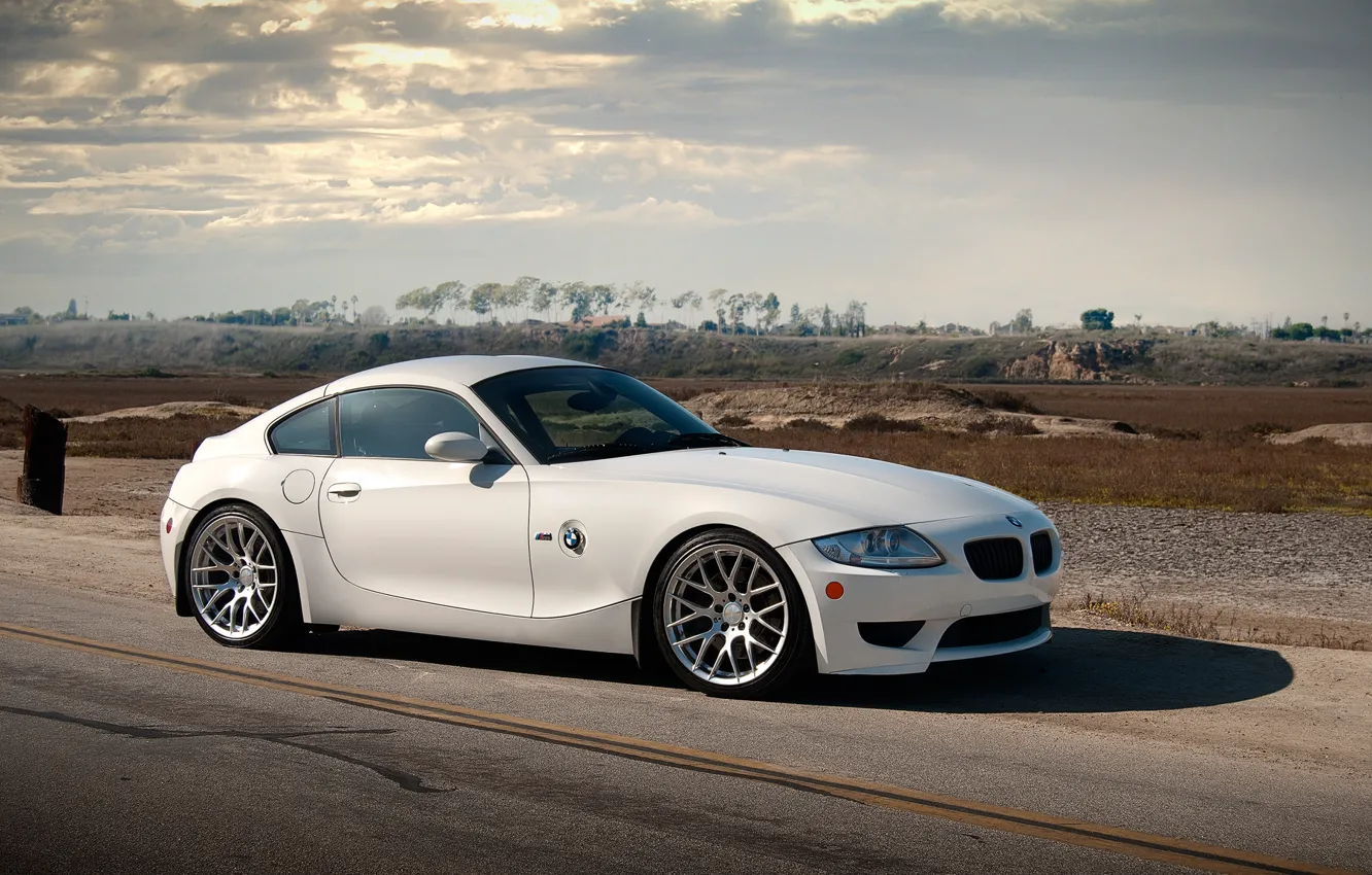 Photo wallpaper BMW, BMW, white, white, Z4M