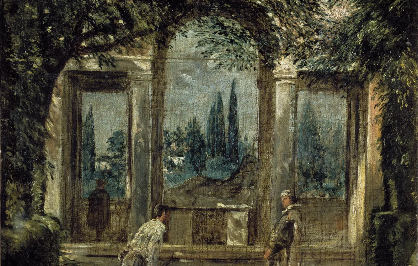 Photo wallpaper interior, picture, Diego Velazquez, Villa Medici in Rome. Pavilion Of Ariadne
