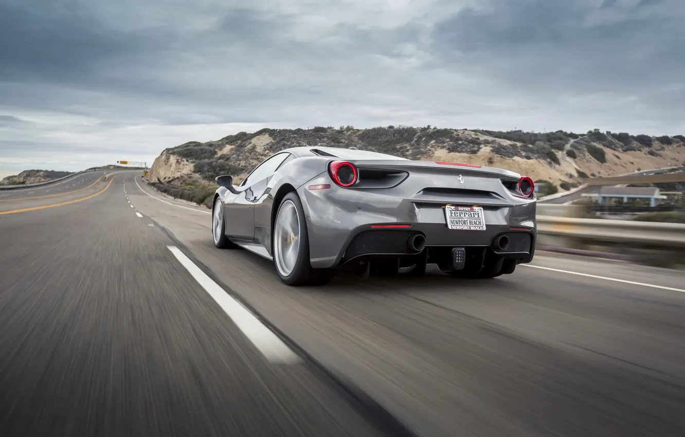 Photo wallpaper Ferrari, 488, Ferrari 488 GTB